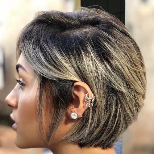 Sharp Angled Layers On Short Bob Sharp Angled Layers On Short Bob — Easy Hairstyles for Short Hair