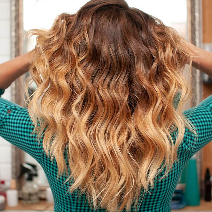 Dark Brown Balayage Loose Curls — Heatless Curls