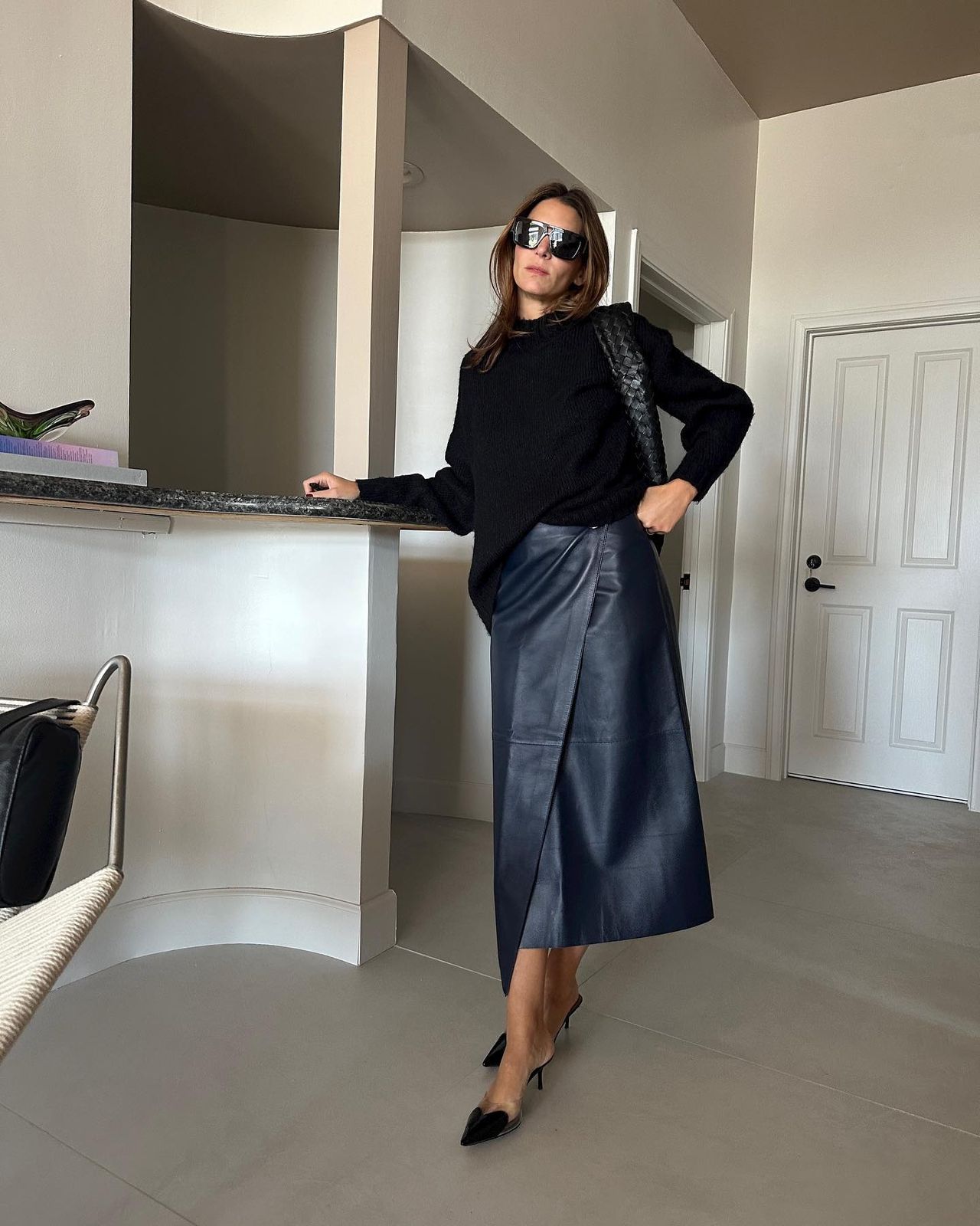 6 Leather-Skirt Outfits to Copy From Stylish Women in NYC and Paris | Who What Wear