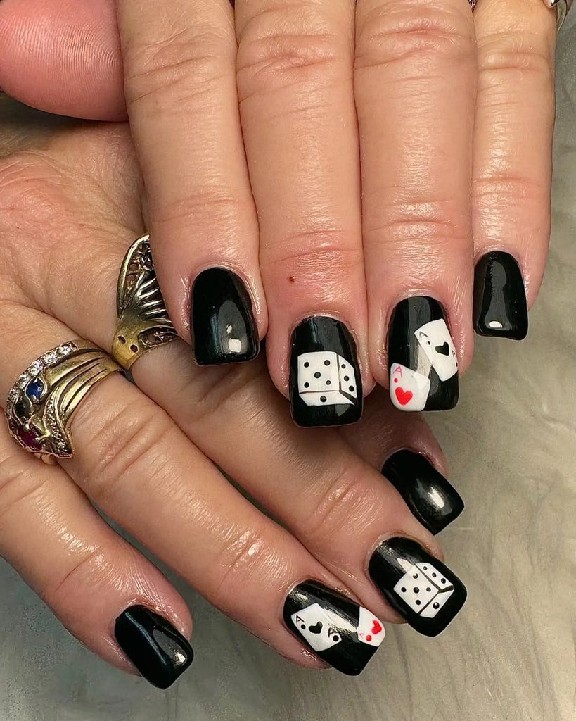 Black White Red Visual Idea Black White Red Visual Idea — Vegas Nails