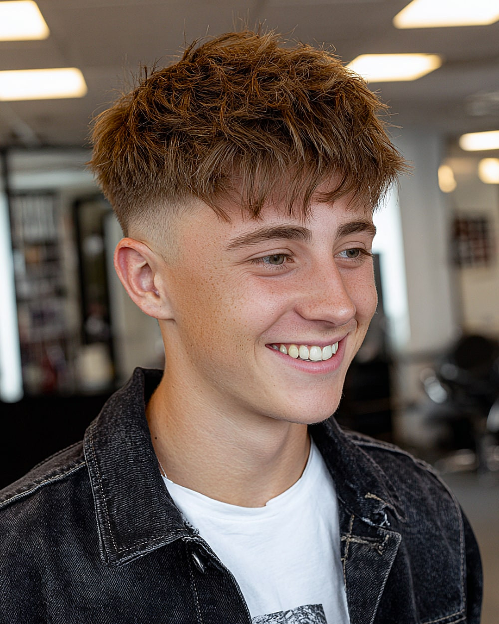 Choppy Textured Crop With Warm Tones Choppy Textured Crop With Warm Tones — Boys Haircuts
