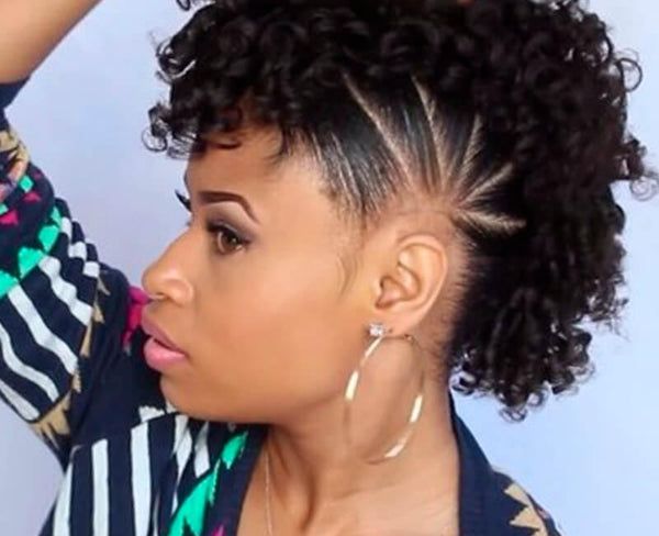 Black Mohawk with Braided Sides — Travel Hairstyles