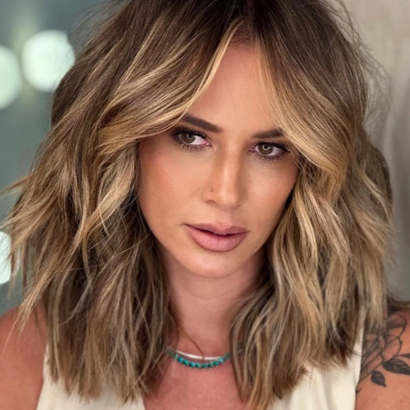 Textured Lob With Curtain Bangs — Easy Hairstyles for Medium Hair