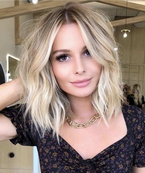 Ash Blonde With Darker Roots Visual Idea — Short Blonde Hair