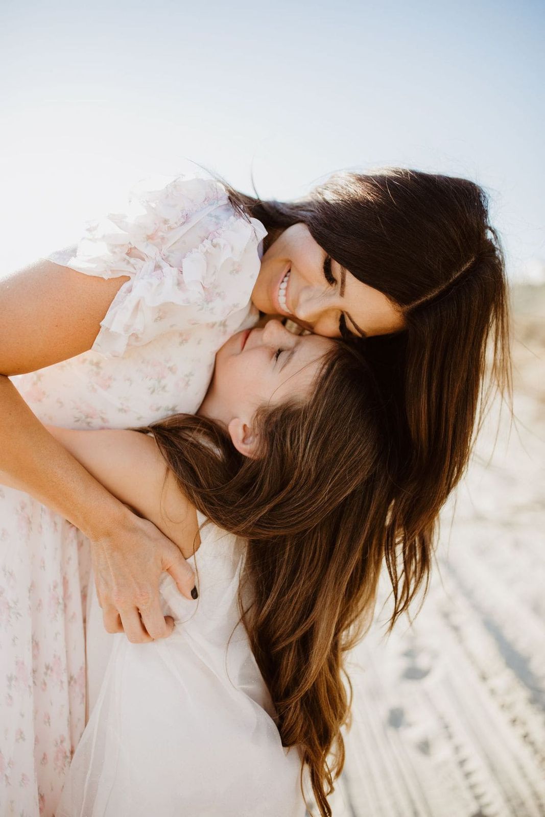 Mid-Back Blowout With Caramel Highlights — Family Photo Hairstyles