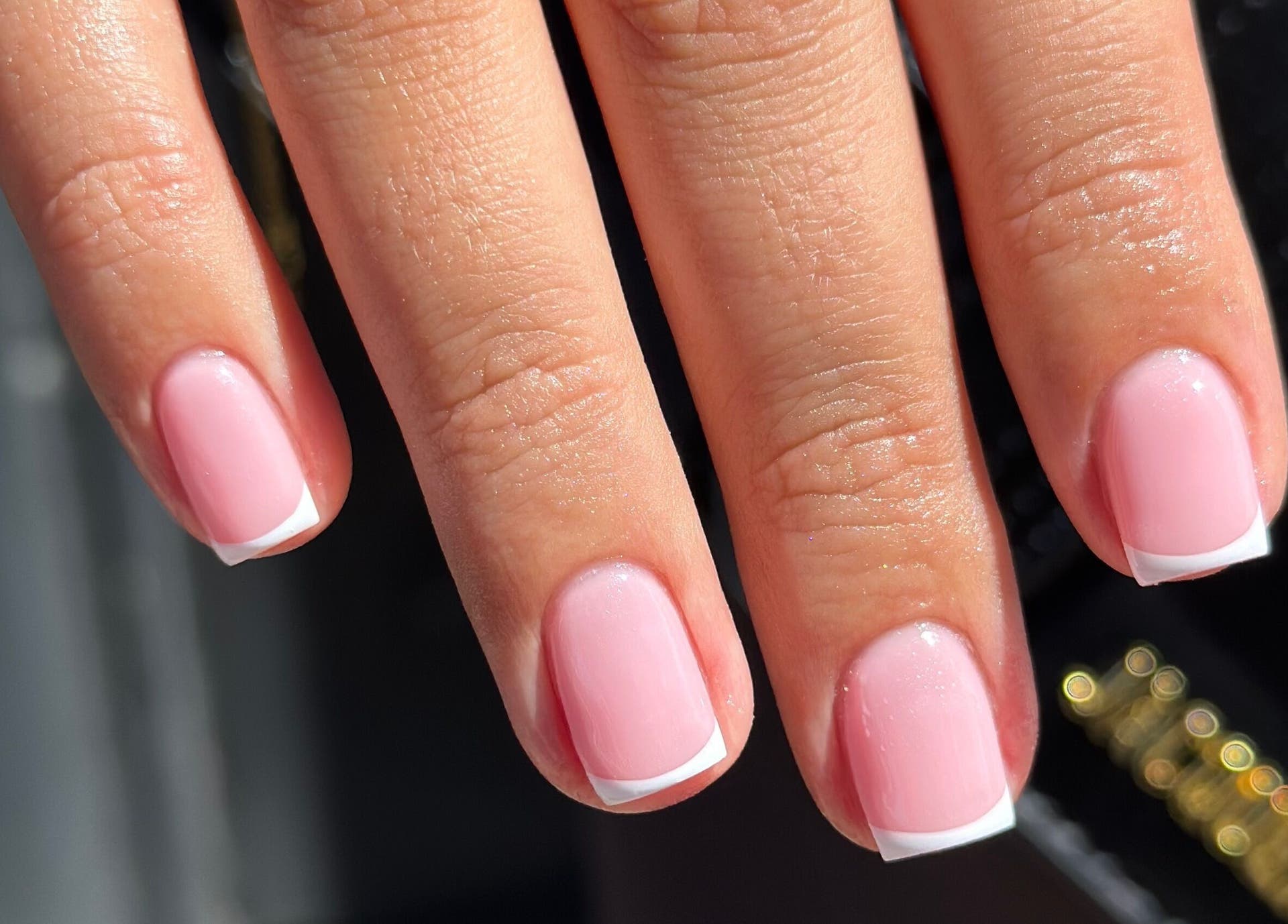 Short Square Nails Classic French Short Square Nails Classic French — Mom Nails
