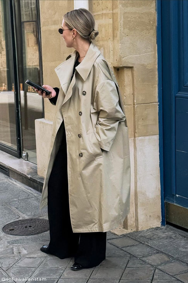 Oversized Trench and Loafers for a Polished Rainy Day Look Oversized Trench and Loafers for a Polished Rainy Day Look — Rainy Day Outfits