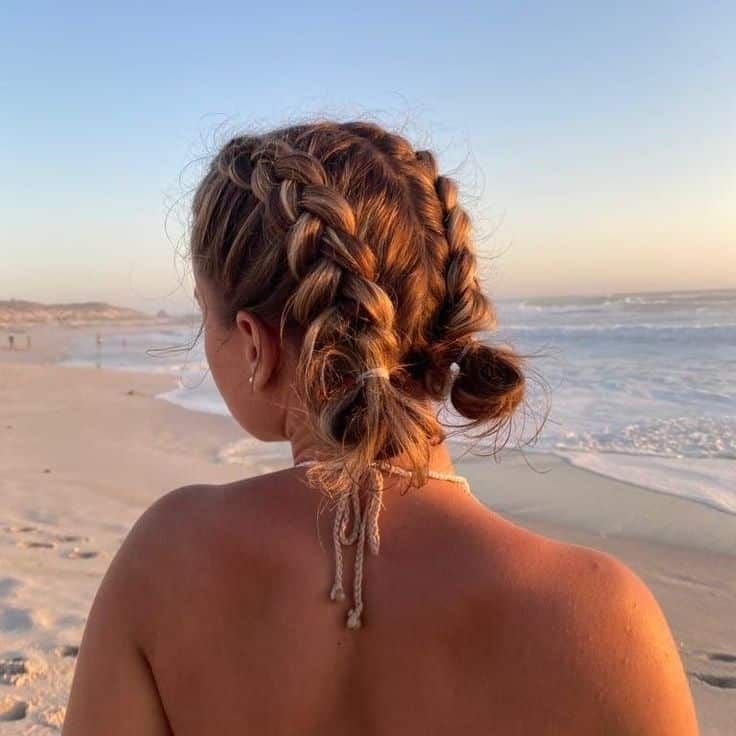 Double Dutch Braids to Messy Bun — Cruise Hairstyles