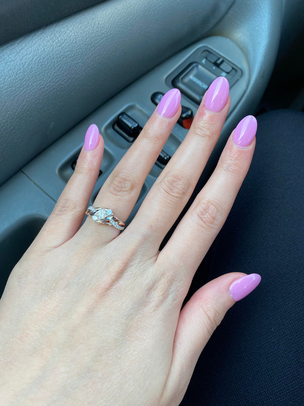 Vibrant Medium Lavender Almond Nails Vibrant Medium Lavender Almond Nails — First Acrylic Nails