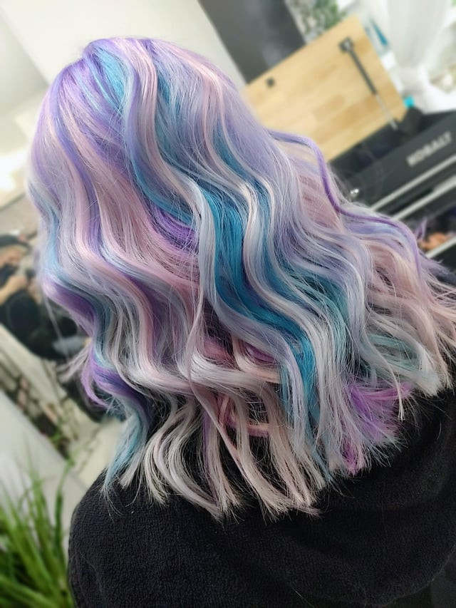Multi-Colored Pastel Streaks — Pastel Hair