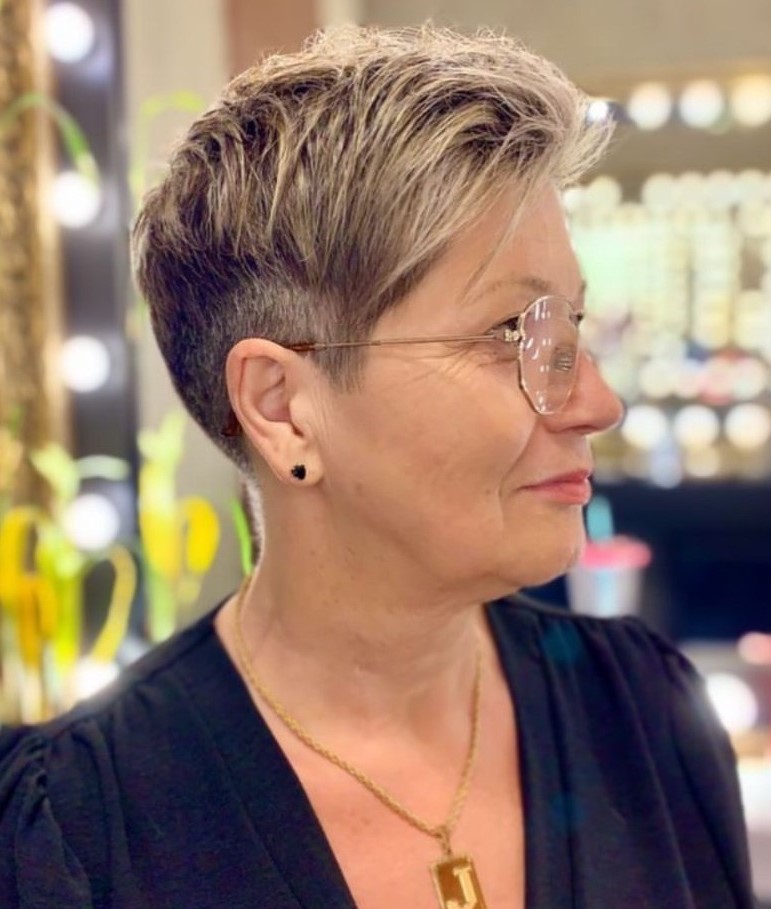 Blonde With Highlights Visual Idea Blonde With Highlights Visual Idea — Pixie Cut for Women Over 50