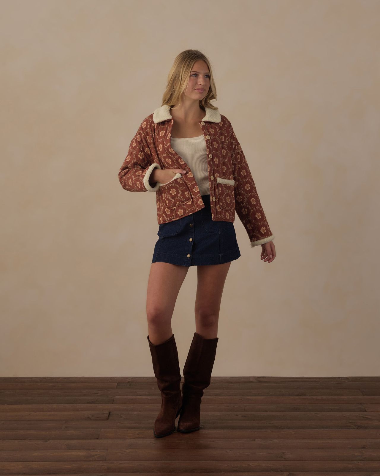 Teen Denver Mini Skirt Dark Indigo – Rylee + Cru