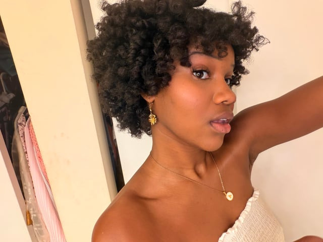 Layers Shoulder Length Voluminous Black Curls Side Part — Perm Rod Set