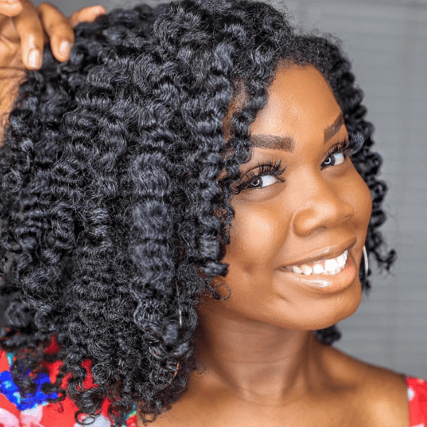 Layered Blowout With Defined Coils — 4C Hairstyles