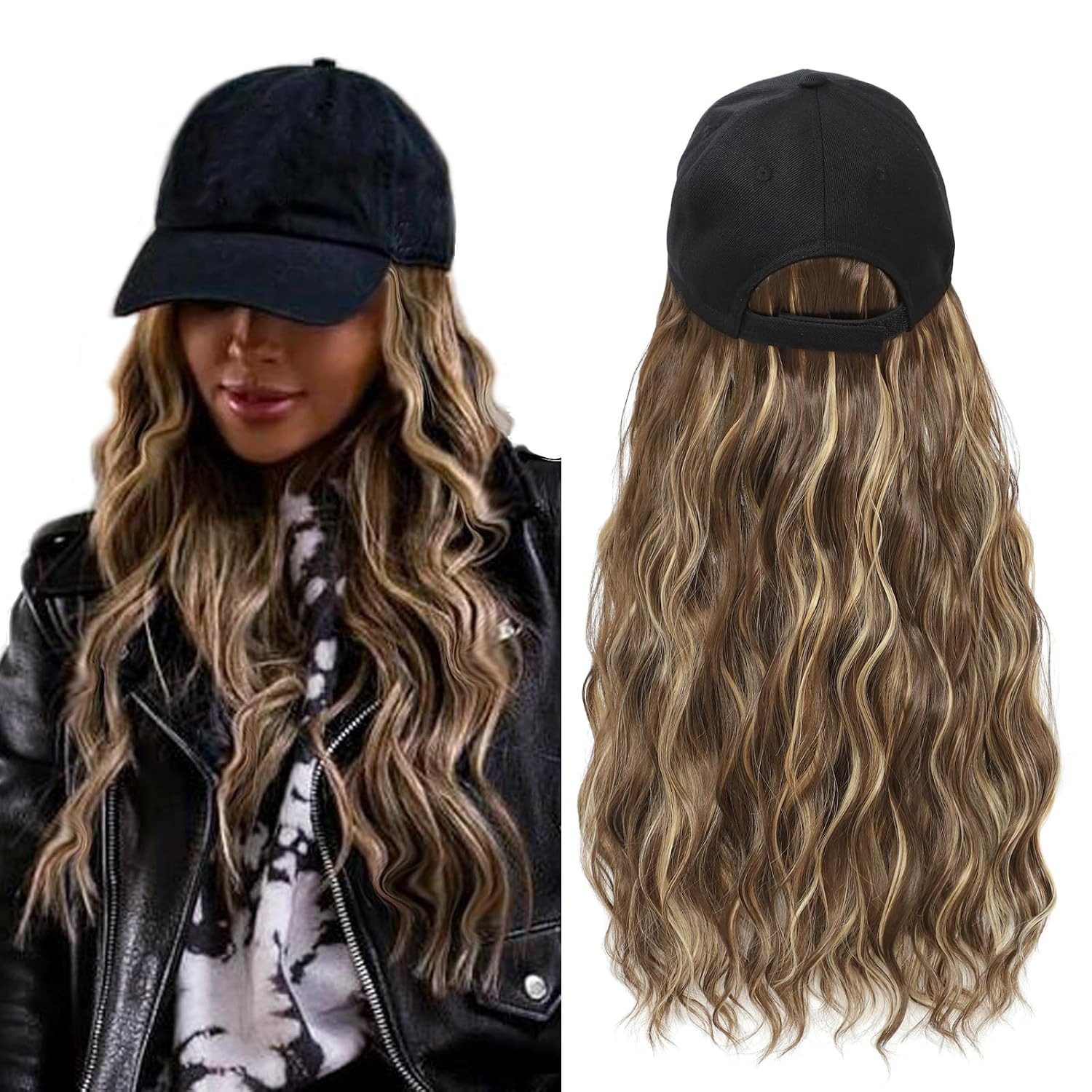 Voluminous Honey Blonde Waves Voluminous Honey Blonde Waves — Baseball Cap Hairstyles