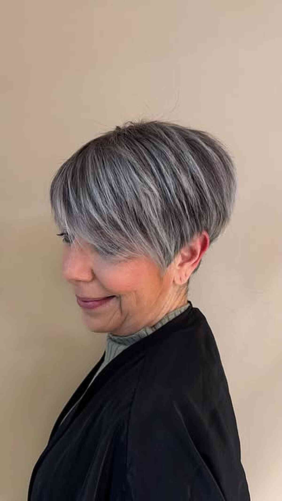 Pixie Cut With Wispy Bangs Pixie Cut With Wispy Bangs — Short Gray Haircuts