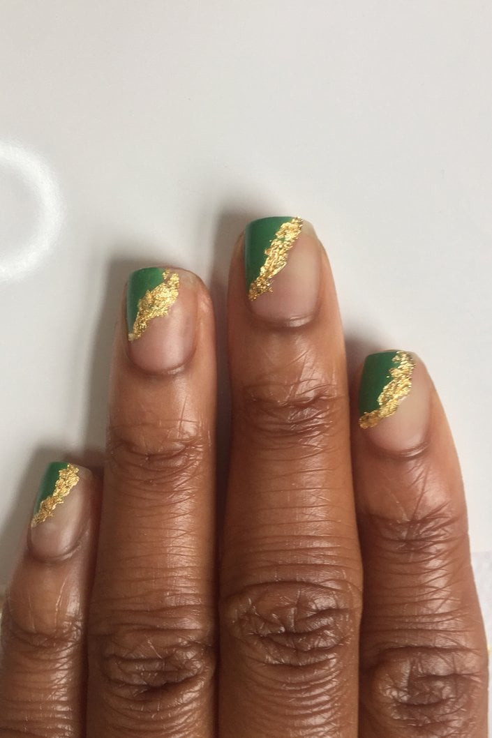 Festive Visual Idea Festive Visual Idea — Foil Nails