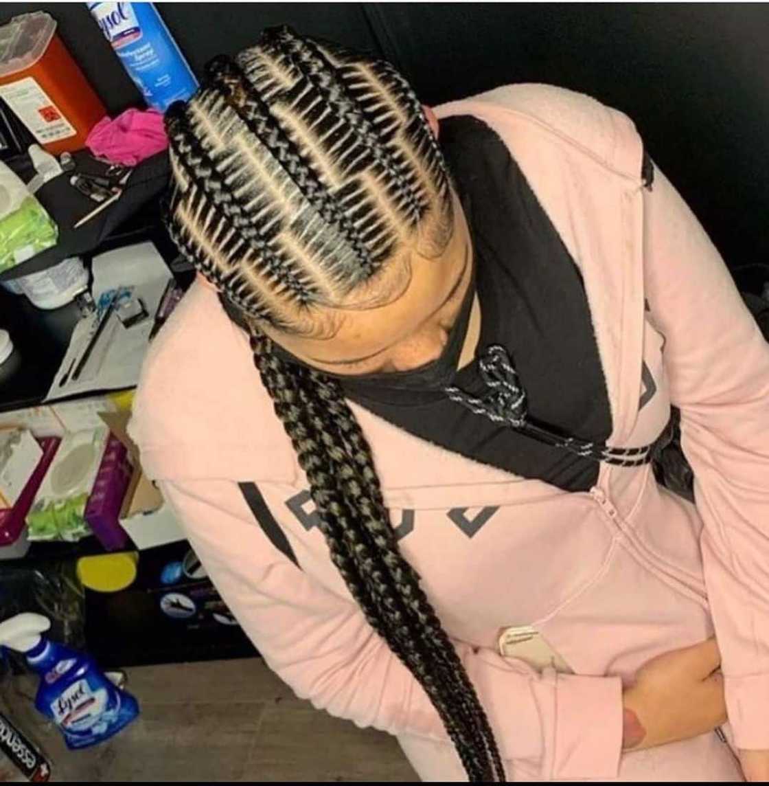 Mid-Back Visual Idea Mid-Back Visual Idea — Straight Back Braids