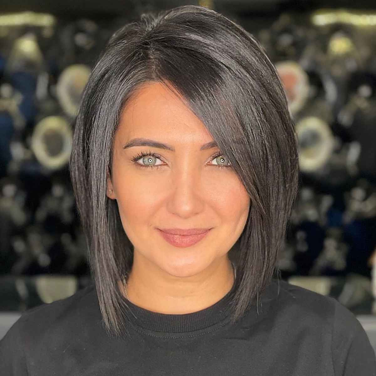 Short Layered Dark Brown Cut — Haircuts for Straight Hair