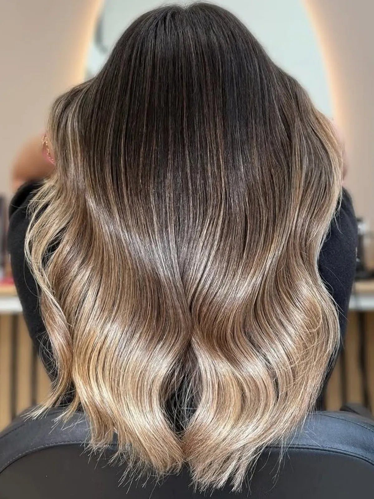 Ombré From Dark Brown To Sandy Blonde Ombré From Dark Brown To Sandy Blonde
