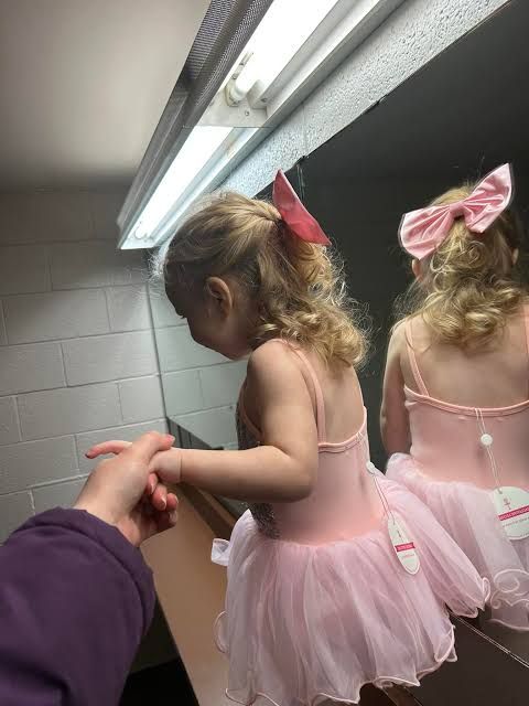 High Ponytails With Pink Bows — Dance Recital Hairstyles