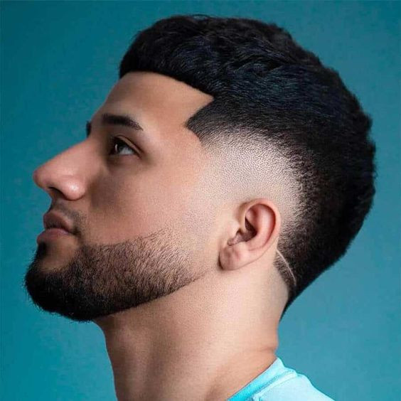 Buzz Cut With Graphic Line Design — Buzz Cut for Men