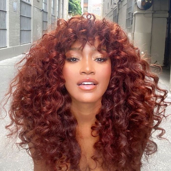 Vibrant Copper Red Curly Hair Vibrant Copper Red Curly Hair — Hair Color Ideas
