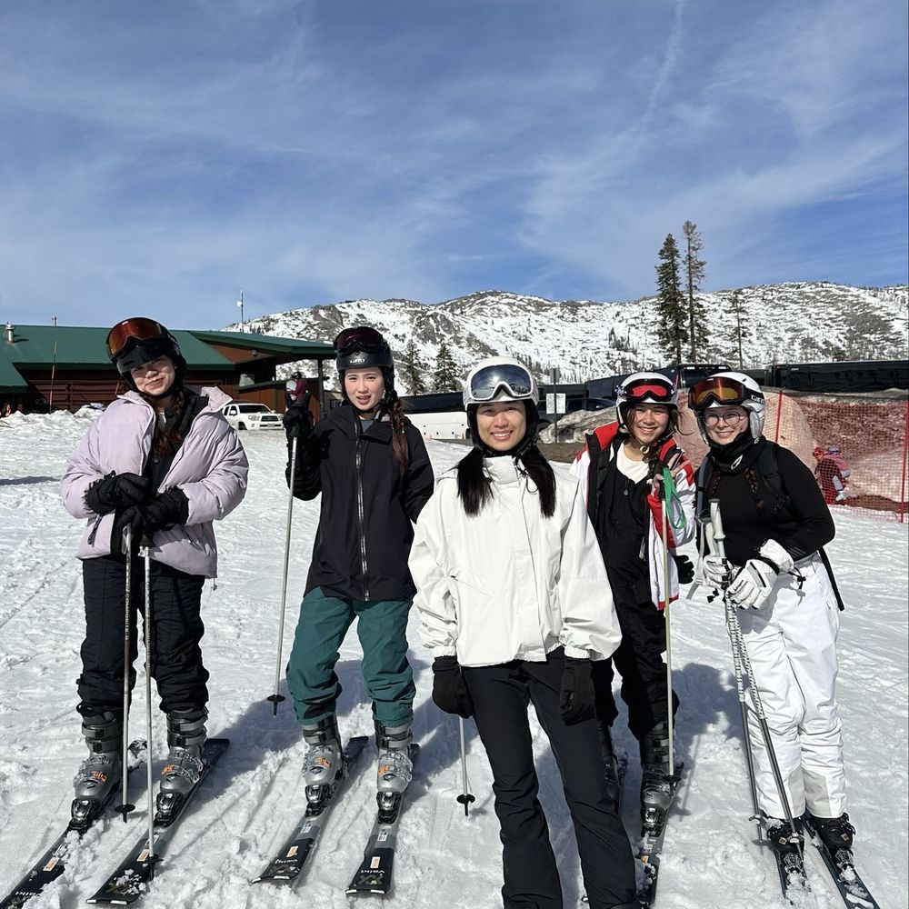Light Purple Ski Jacket for a Feminine Winter Sport Look — Lake Tahoe Outfits