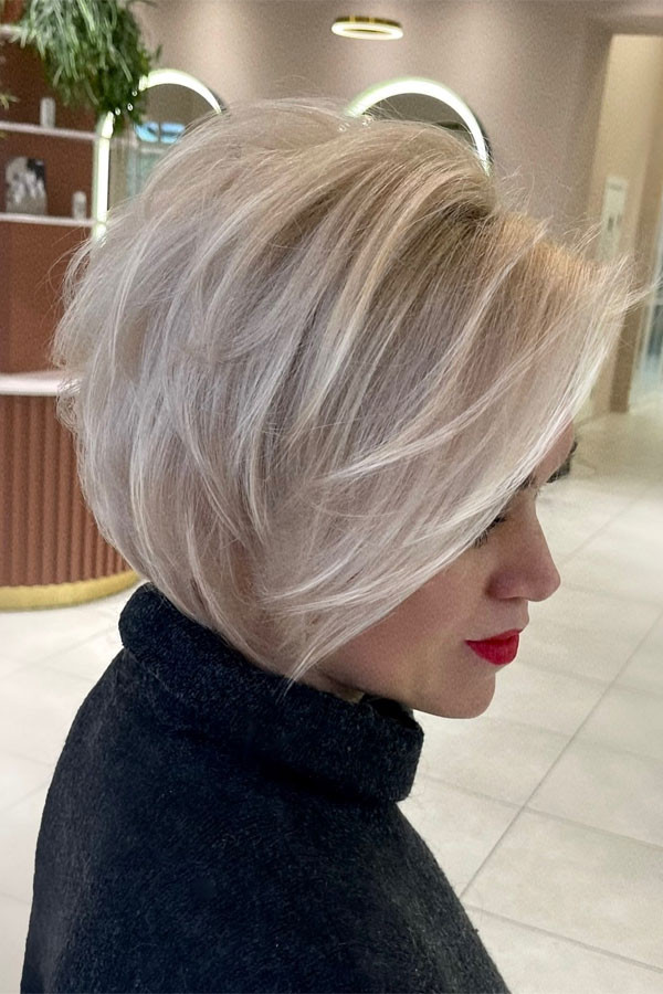 Chin-Length Visual Idea — Short Blonde Hair