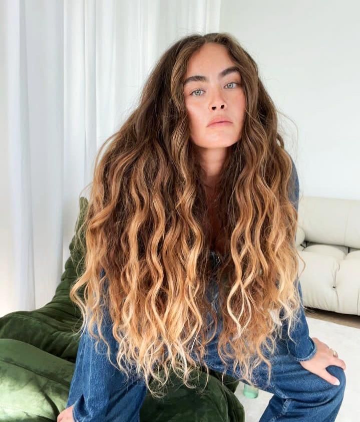 Dark Brown With Blonde Highlights Blowout Dark Brown With Blonde Highlights Blowout — Perms for Long Hair