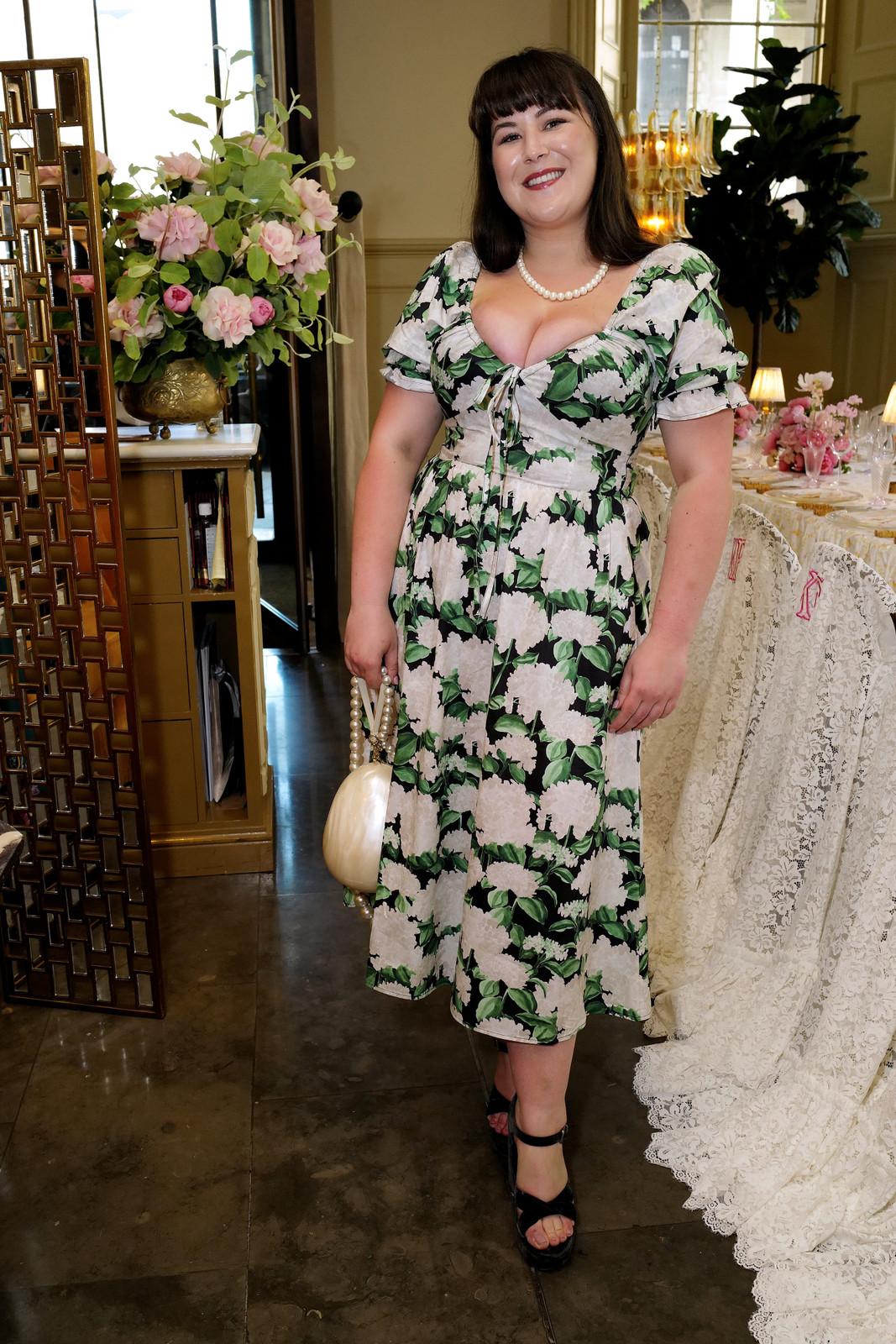 Floral Fit and Flare Dress with Sweetheart Neckline — Dresses for Big Bust