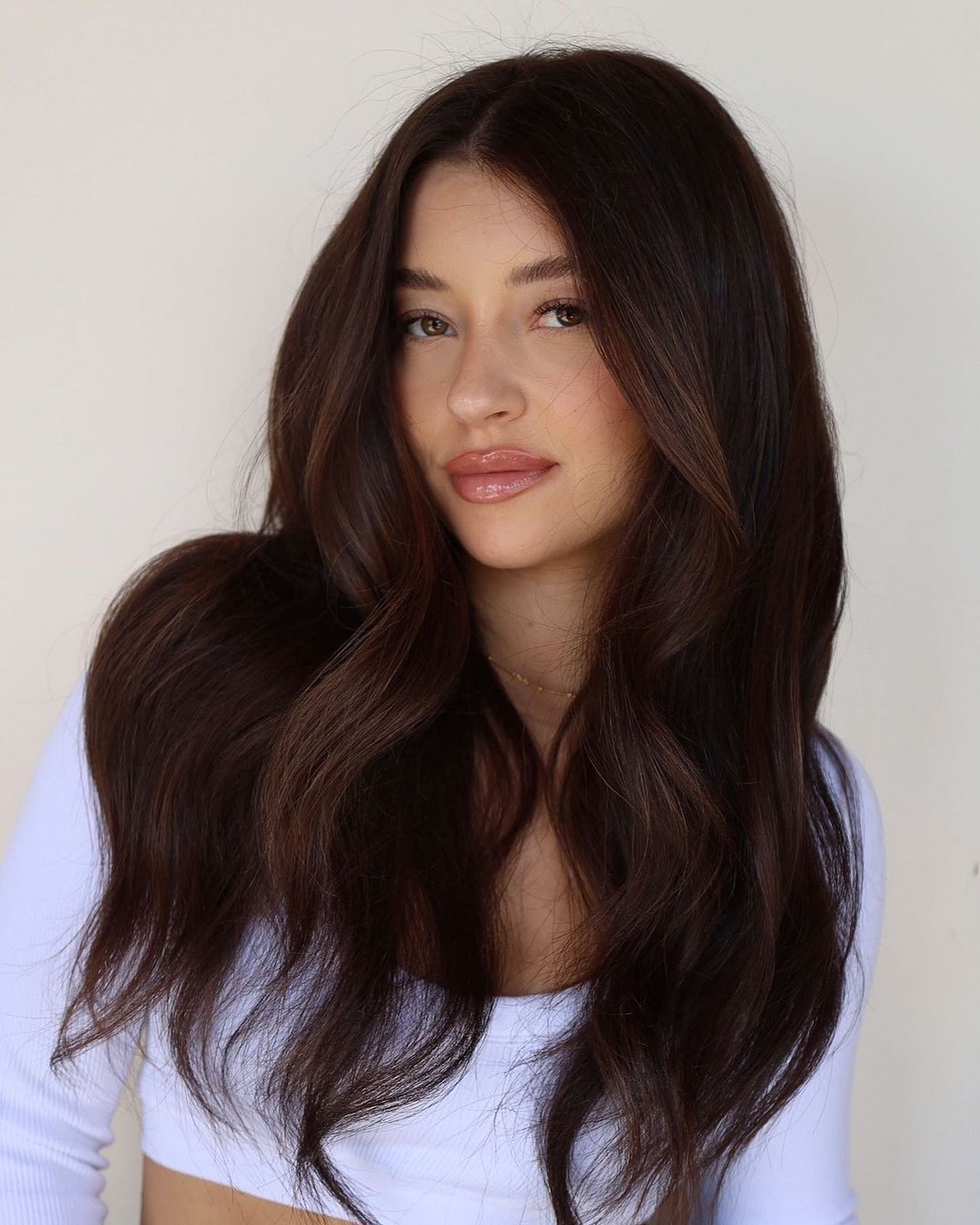 Front View Medium Shot Visual Idea Front View Medium Shot Visual Idea — Hair Color for Brown Eyes