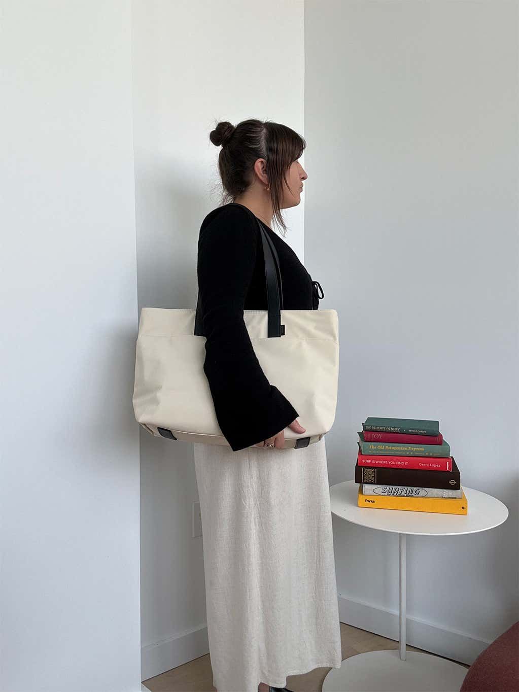 Cream Canvas Tote for Casual Workdays Cream Canvas Tote for Casual Workdays — Work Bags for Women
