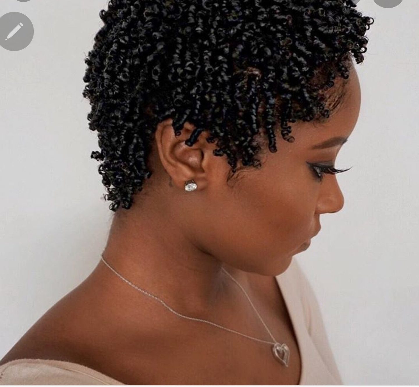 Ear Layered Black Finger Coils