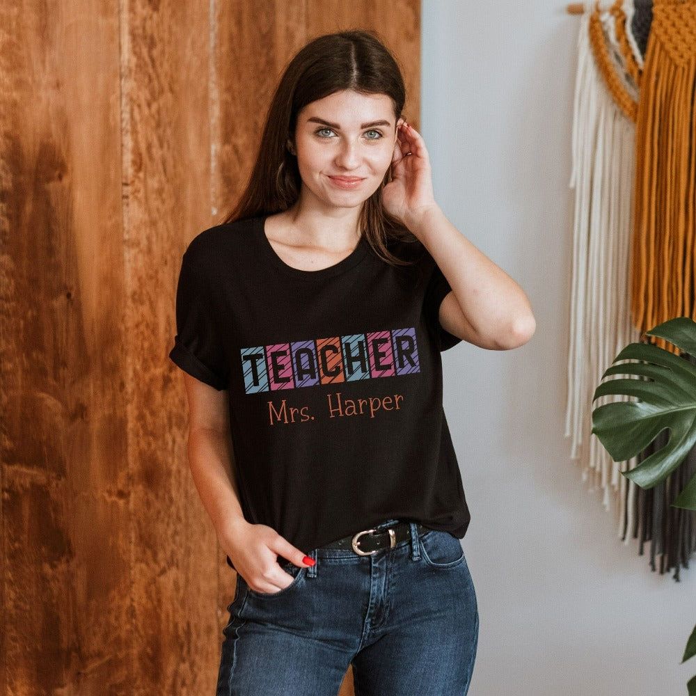 Direct Message: 'TEACHER' Graphic Tee with Jeans Direct Message: 'TEACHER' Graphic Tee with Jeans — Substitute Teacher Outfits