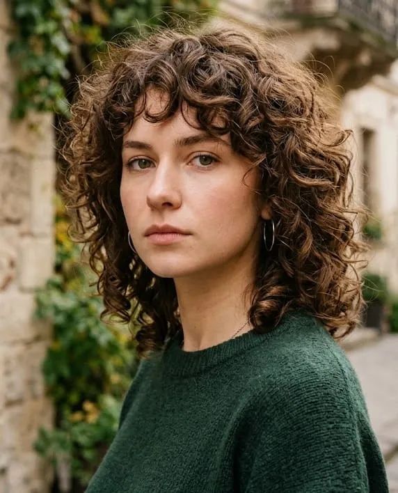 Collarbone Visual Idea Collarbone Visual Idea — Haircuts for Curly Hair