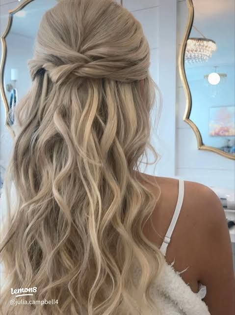 Back View Visual Idea — Prom Hair Down