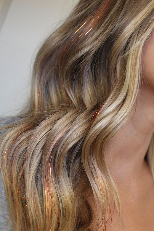 Visual Idea — Featuring Copper-Colored Hair Tinsel