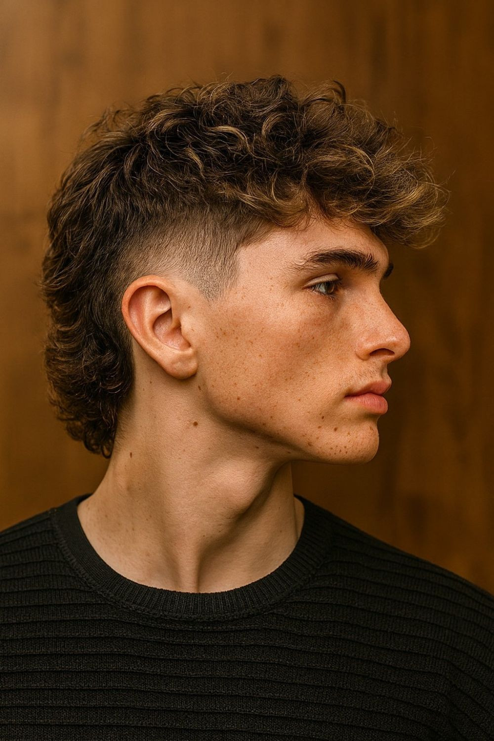 Dark Brown With Lighter Brown Highlights Visual Idea Dark Brown With Lighter Brown Highlights Visual Idea — Modern Mullet