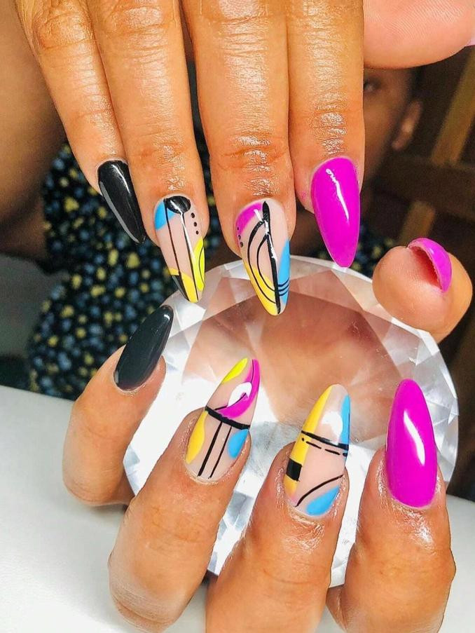 Vibrant Playful Visual Idea Vibrant Playful Visual Idea — Geometric Nails