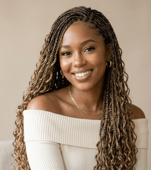 Highlighted Braids with Curly Ends Highlighted Braids with Curly Ends — Crochet Hairstyles