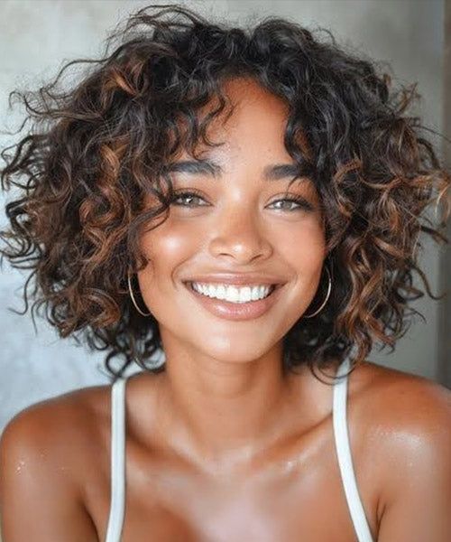 Chin Visual Idea — Curly Bob