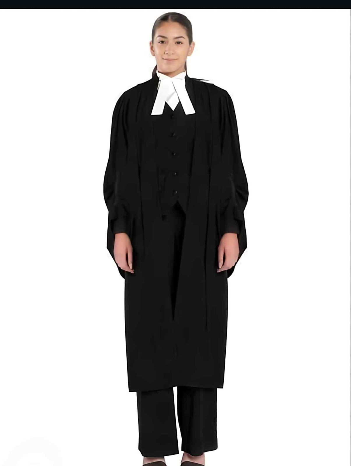 Traditional Lawyer Robe Over Waistcoat and Shirt Traditional Lawyer Robe Over Waistcoat and Shirt — Lawyer Outfits