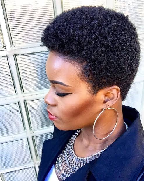 Short Natural Afro With Dense Texture — 4C Hairstyles