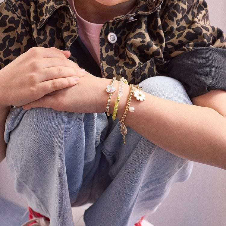 Playful Charms on a Leopard Print Jacket Ensemble Playful Charms on a Leopard Print Jacket Ensemble — Charm Bracelets