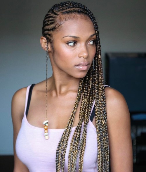 Lemonade Braids Two-Tone Effect