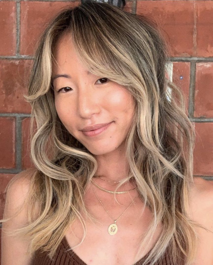 Mid-Back Visual Idea — Hair Color for Thin Hair