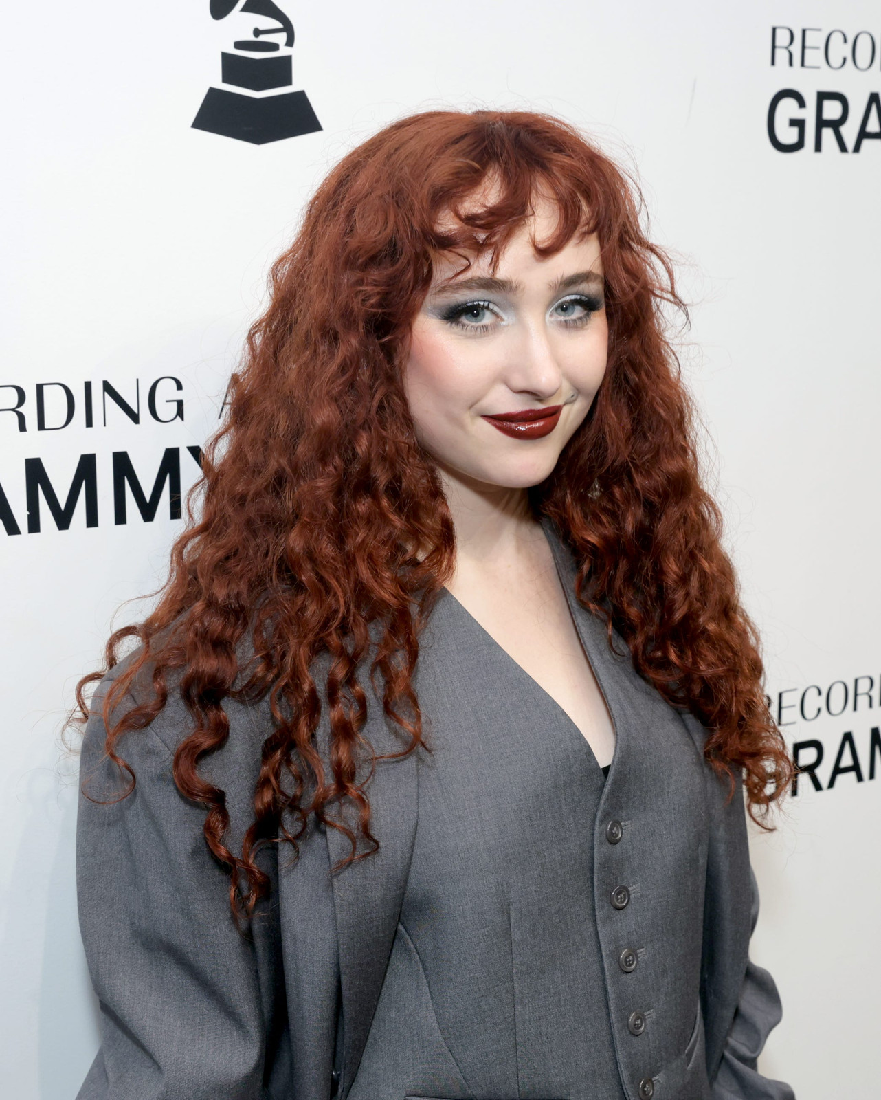 Mid-Back Curly Blowout — Red Curly Hair