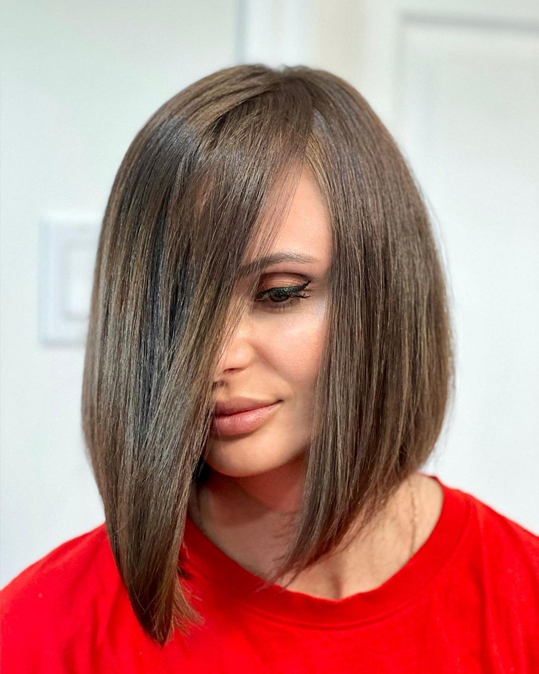 Thick Hair's Dream Asymmetrical Bob
