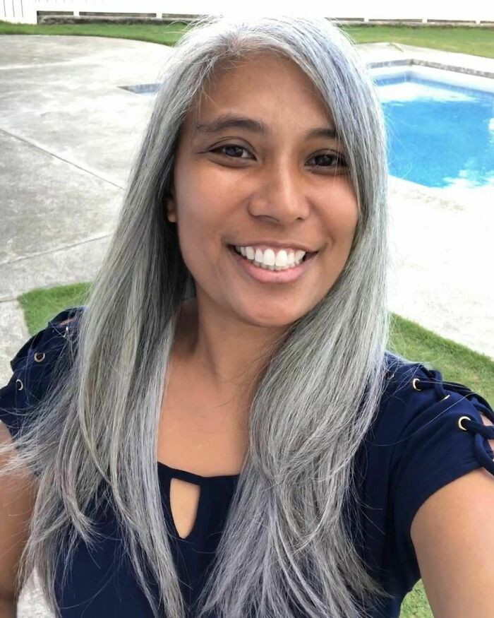 Thick Gray With Loose Layers — Long Gray Hair